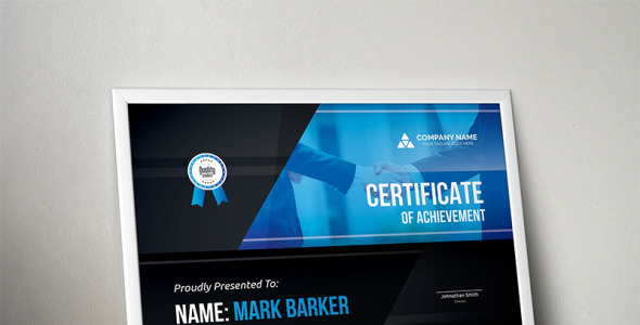 Шаблон сертификата на тему графика