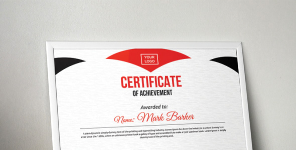 Шаблон сертификата на тему графика