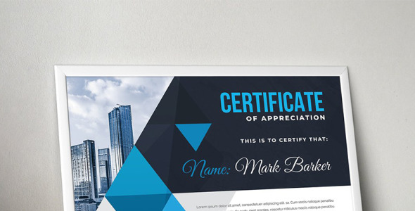 Шаблон сертификата на тему графика