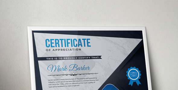 Шаблон сертификата на тему графика