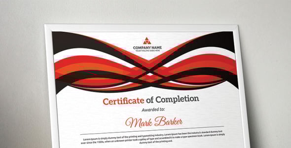 Шаблон сертификата на тему графика