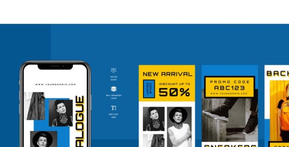 Шаблон для соцсетей на тему графика