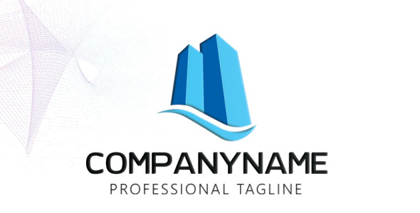 Шаблон логотипа на тему графика