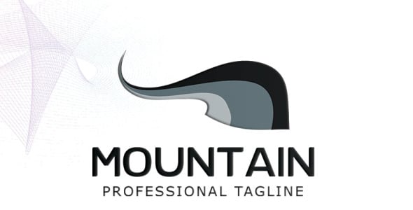 Шаблон логотипа на тему графика