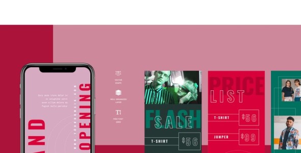 Шаблон для соцсетей на тему графика