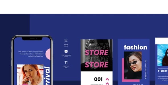 Шаблон для соцсетей на тему графика