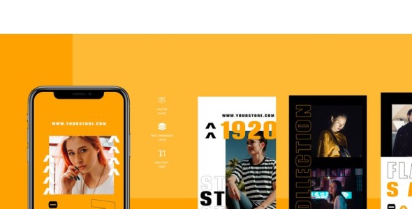 Шаблон для соцсетей на тему графика
