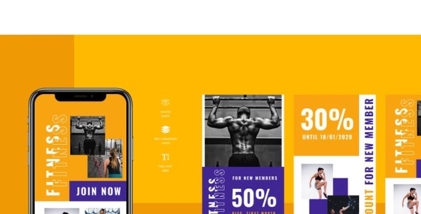 Шаблон для соцсетей на тему графика