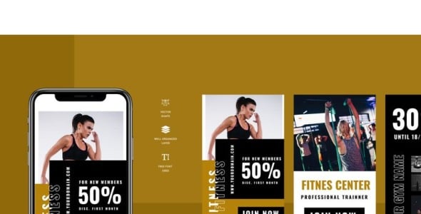 Шаблон для соцсетей на тему графика