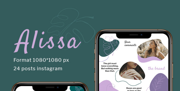 Шаблон для соцсетей на тему графика