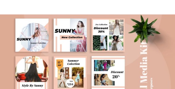 Шаблон для соцсетей на тему графика