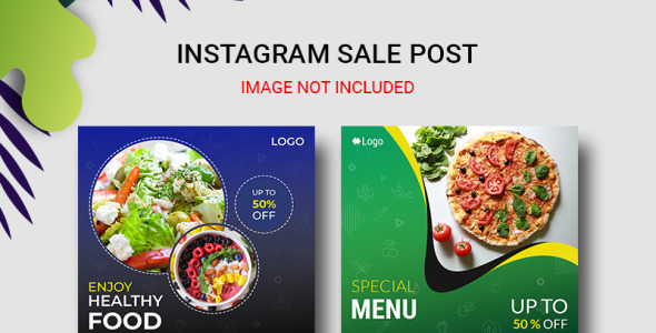 Шаблон для соцсетей на тему графика