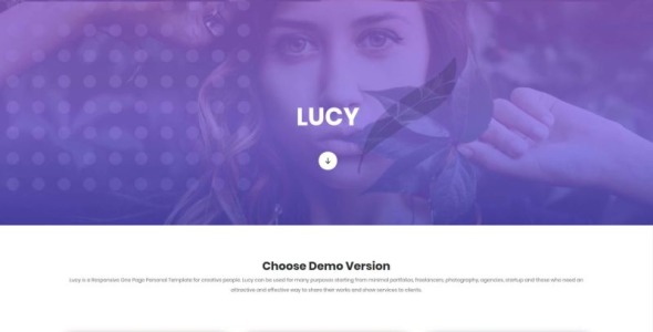 шаблон целевой страницы личного портфолио