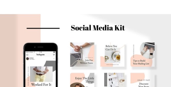 Шаблон для соцсетей на тему графика