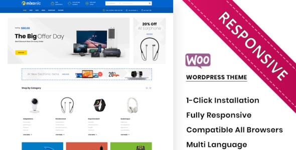 тема электронного магазина woocommerce