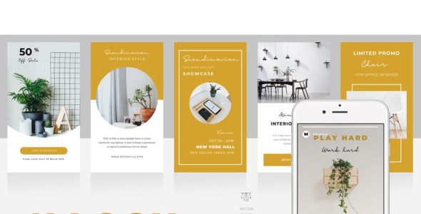 Шаблон для соцсетей на тему графика