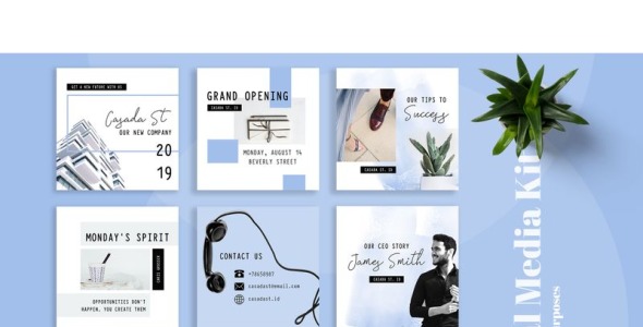 Шаблон для соцсетей на тему графика