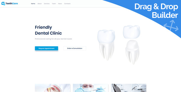 стоматология классический moto cms 3 шаблон