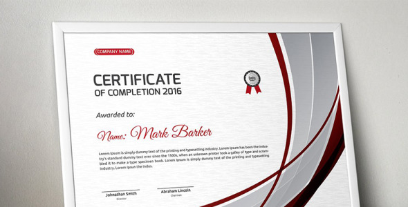 Шаблон сертификата на тему графика