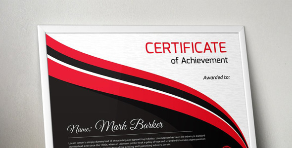 Шаблон сертификата на тему графика