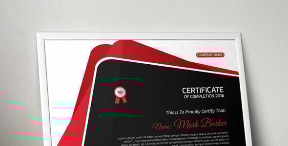 Шаблон сертификата на тему графика