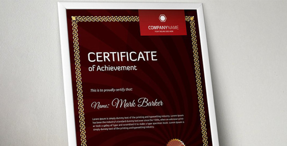 Шаблон сертификата на тему графика