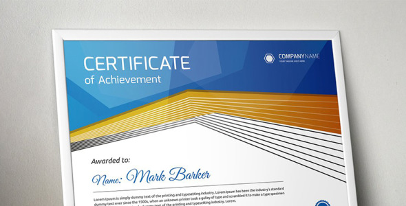 Шаблон сертификата на тему графика