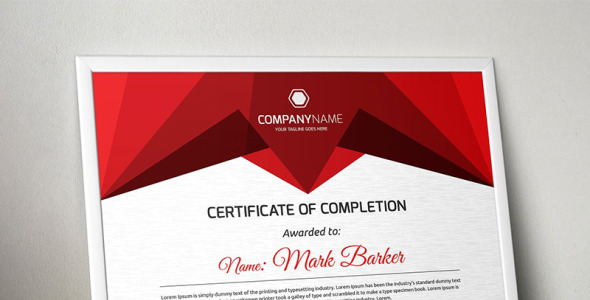 Шаблон сертификата на тему графика