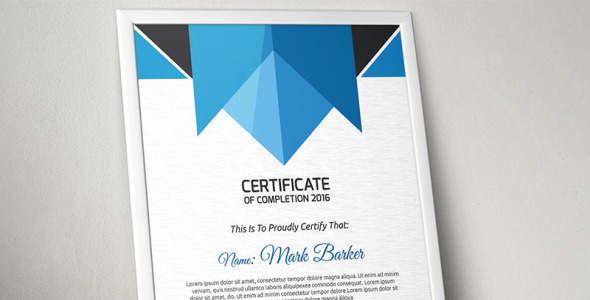 Шаблон сертификата на тему графика