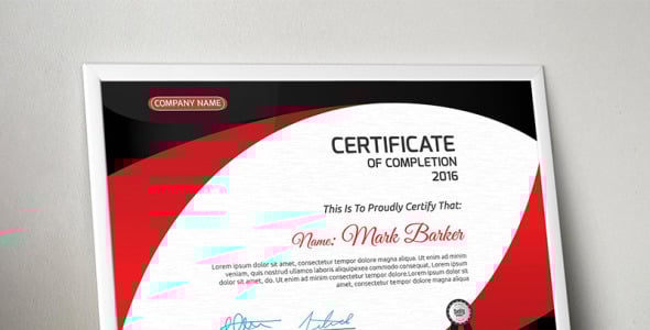 Шаблон сертификата на тему графика