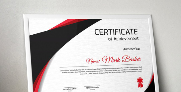 Шаблон сертификата на тему графика