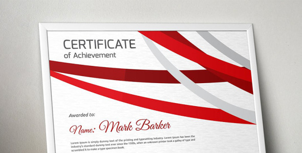 Шаблон сертификата на тему графика