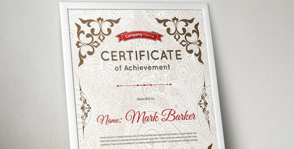 Шаблон сертификата на тему графика