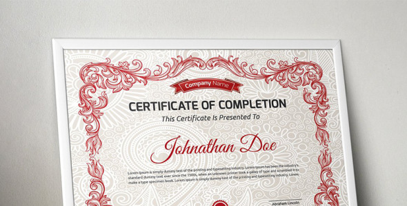 Шаблон сертификата на тему графика