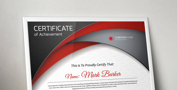 Шаблон сертификата на тему графика