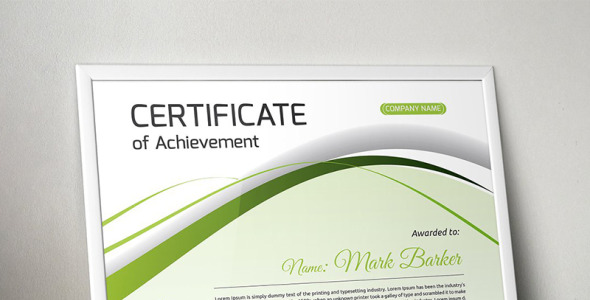 Шаблон сертификата на тему графика