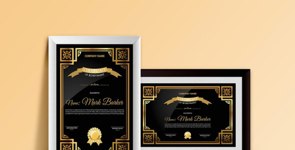 Шаблон сертификата на тему графика