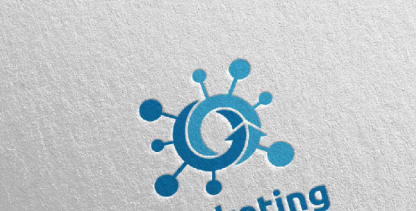 Шаблон логотипа на тему графика