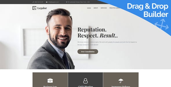 юрист moto cms 3 шаблон