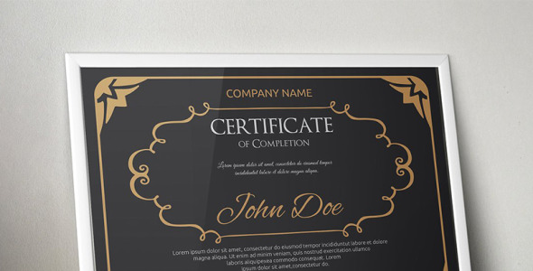 Шаблон сертификата на тему графика