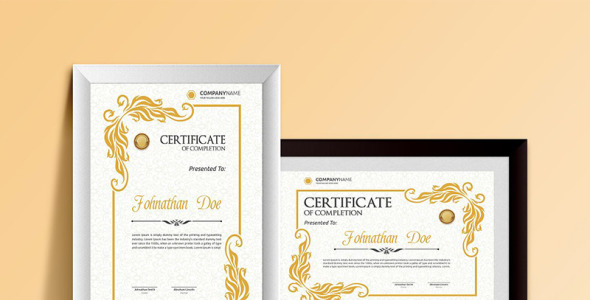 Шаблон сертификата на тему графика