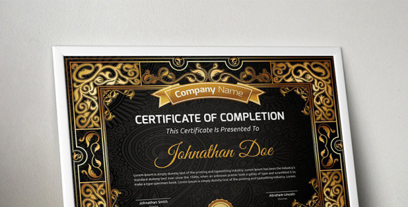 Шаблон сертификата на тему графика