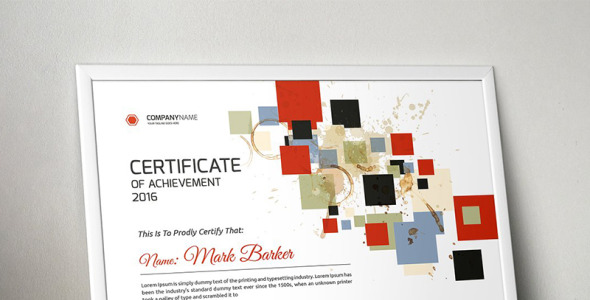 Шаблон сертификата на тему графика