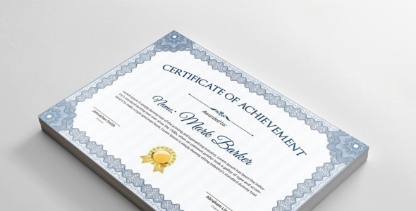 Шаблон сертификата на тему графика