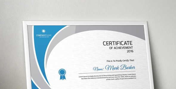 Шаблон сертификата на тему графика