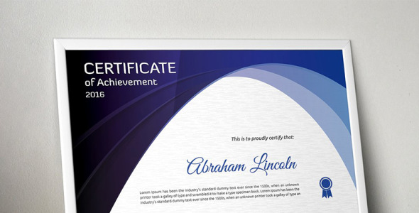 Шаблон сертификата на тему графика