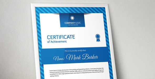 Шаблон сертификата на тему графика