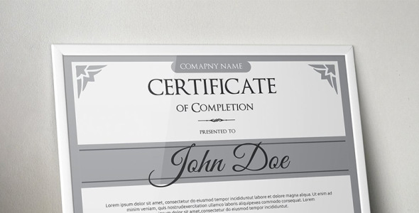 Шаблон сертификата на тему графика