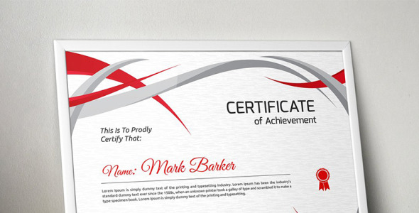 Шаблон сертификата на тему графика