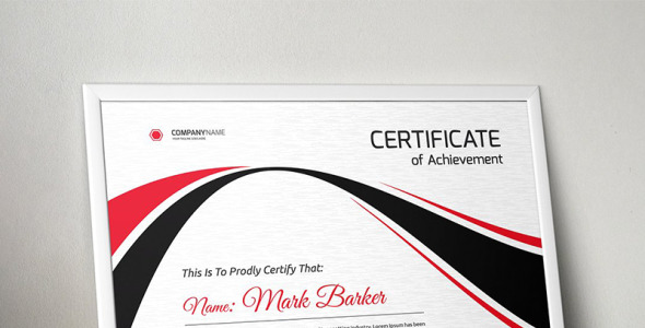 Шаблон сертификата на тему графика